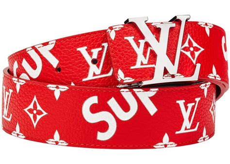 lv belt supreme|louis vuitton monogram belt.